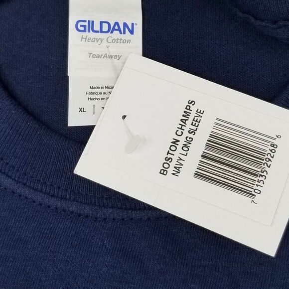 Red Sox Tshirt World Series Champions 2018 MLB Long Sleeve Mens XL Blue - Picture 3 of 5